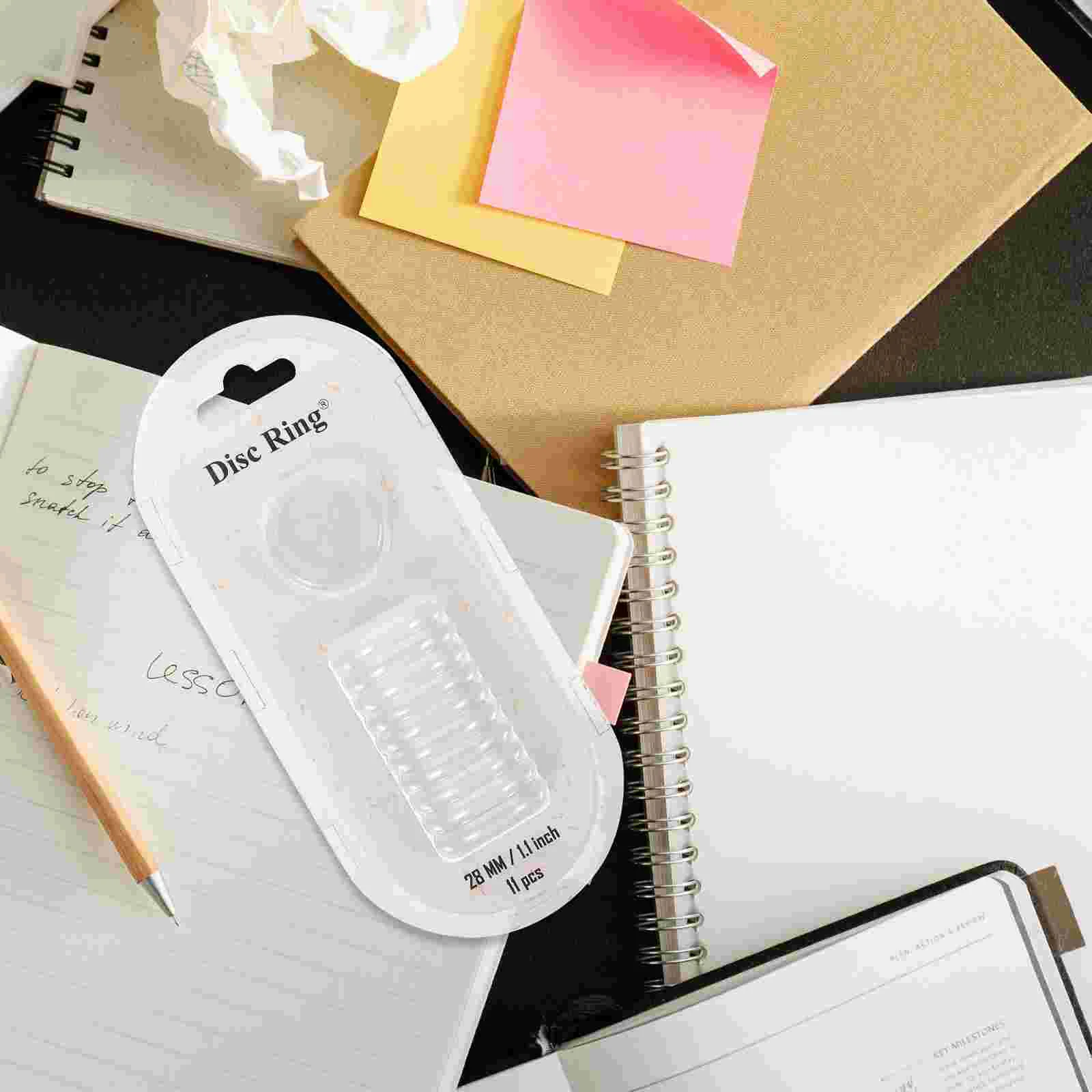 CD Notebook transparan, 55 buah CD Notebook cakram daun longgar Notebook cakram ekspansi Abs Binding transparan