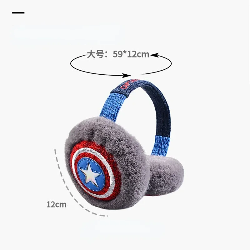 Marvel Movie Avengers Iron Man Spider-Man Captain America Creative Earmuff Cartoon Winter Warm Outdoor Anti-freeze Earmuffs