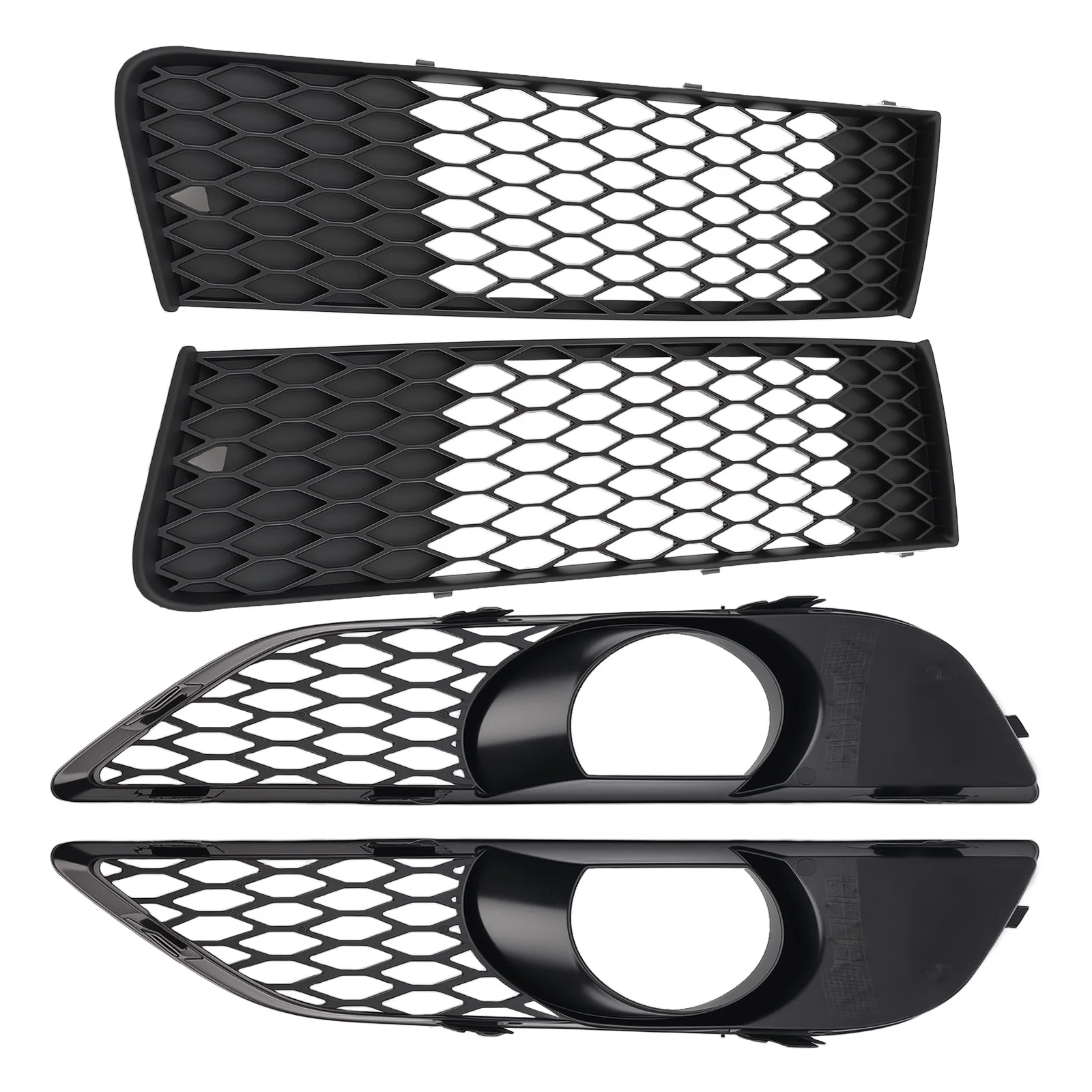 

4X Front Lower Fog Light Grille for Audi Q7 Sport Utility 2010-2015 4L0807697B