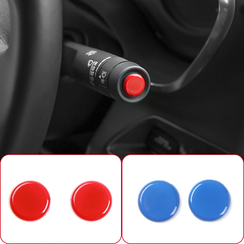 

ABS Plastic Car Light Wiper Lever Knob Cover Trim Stickers For Chevrolet Corvette C7 2014-2019 Interior Accessories