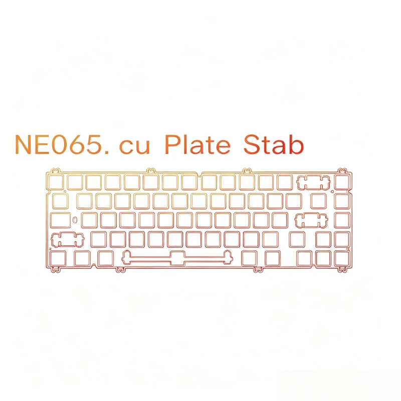 NEO65cu Keyboard Positioning Board FR4 PCB Mount Customized PC POM PP CF Alu Brass Steel Plate Mount for Keyboard Accessories