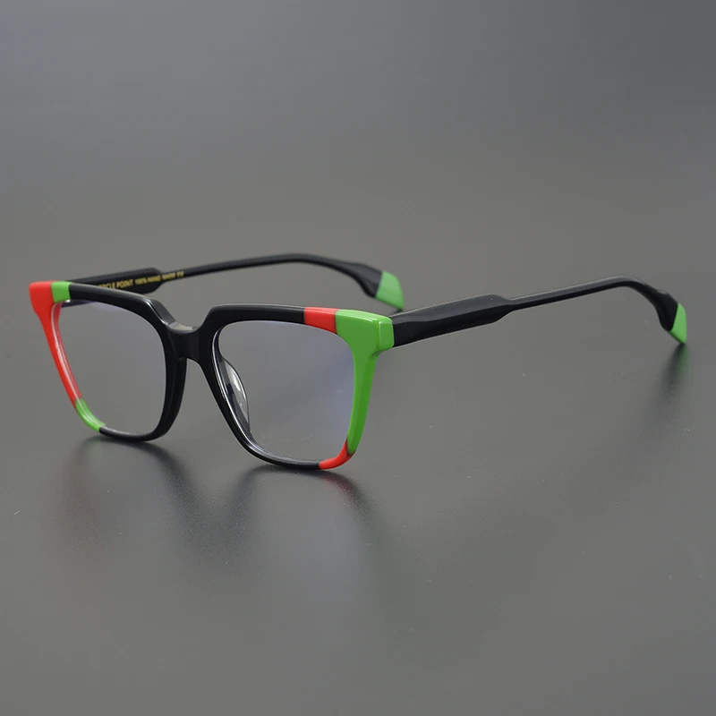 

Retro Fashion Colorful Cat Eye Eyewear Frame Male Acetate Fiber Designer Brand Optical Glasses Myopia Reading Women's Eyeglasses