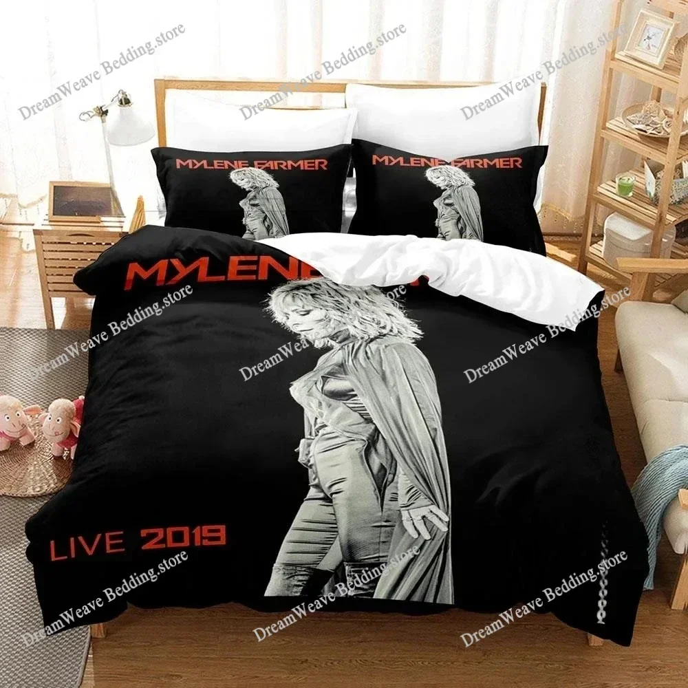 Exquisite 3D Mylene Farmer Wallpaper Anime Digital Printing Bedding Set Duvet Cover Comforter Bed Youth Kids Girl Boys Gift51951