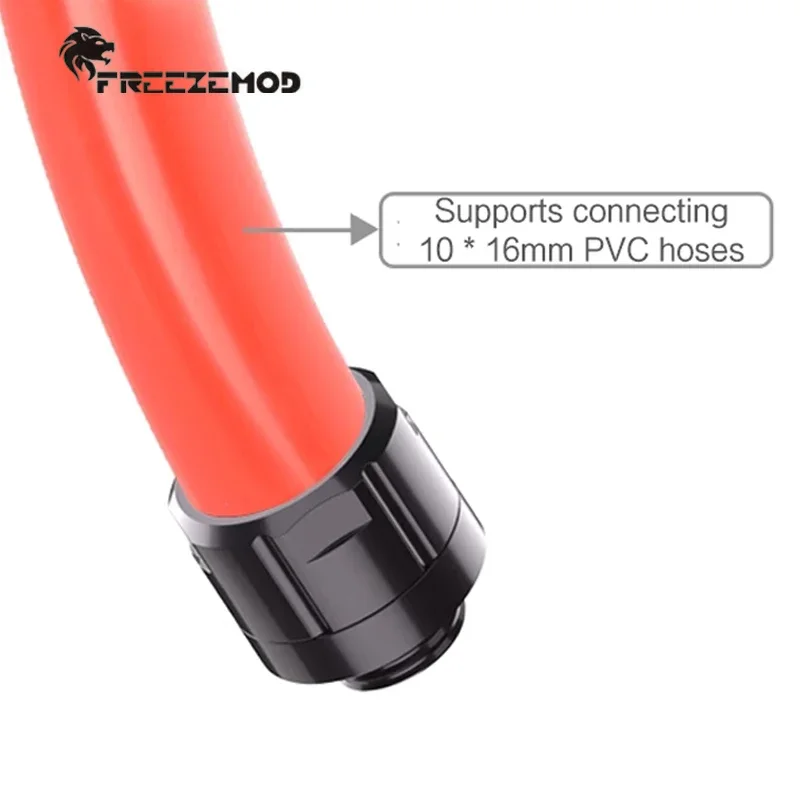

FREEZEMOD Computer Water Cooling Hose Pipe Fitting For 10*16mm PE PVC Tubing,Smooth Surface 3/8'' Thick Hexagonal Wrench Fixing
