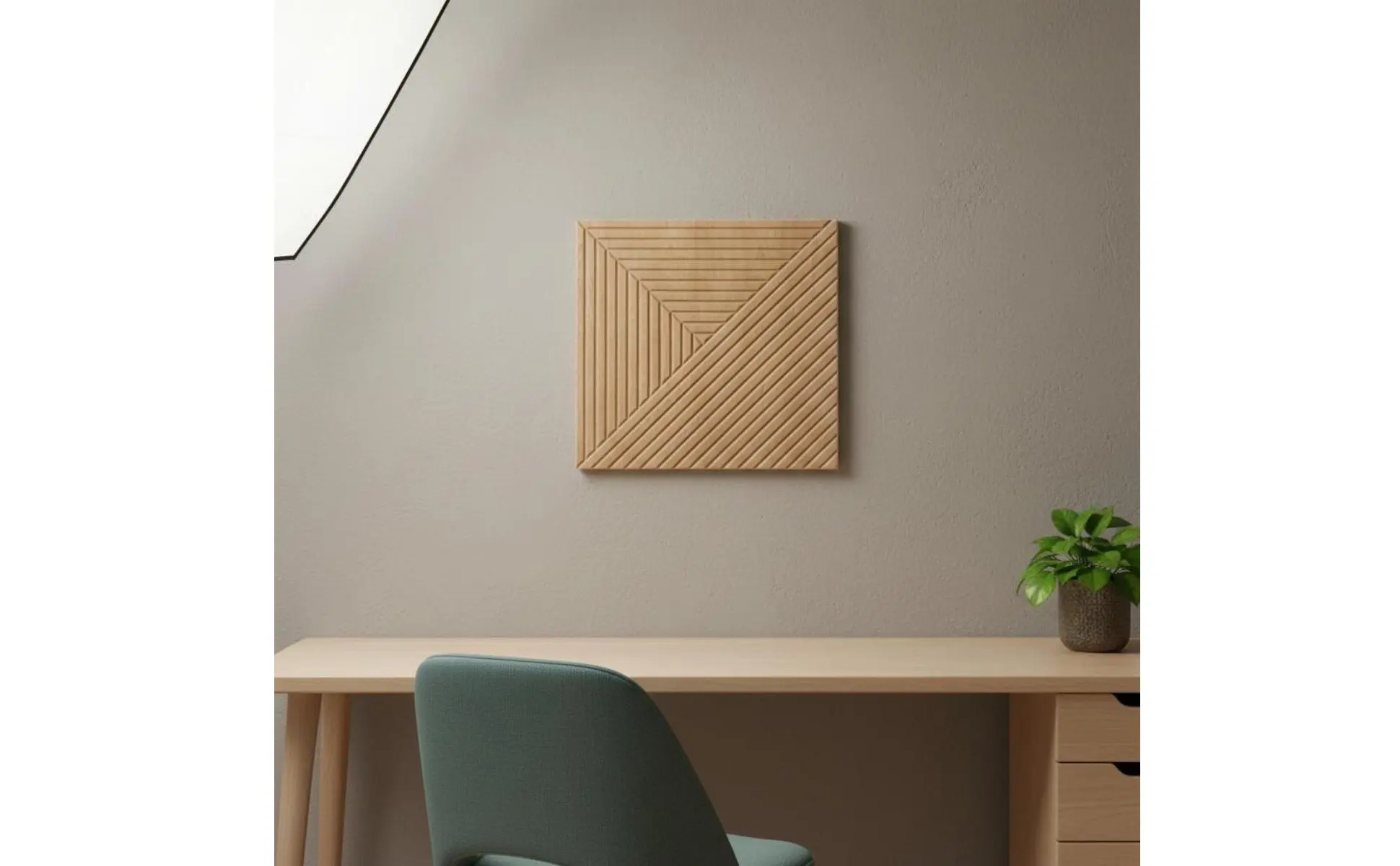 Wood Grain Acoustic Panel Reduce Reverberation Three-Dimensional Decorative Wall Panel autoAdhesive Acoustic Foam Flame