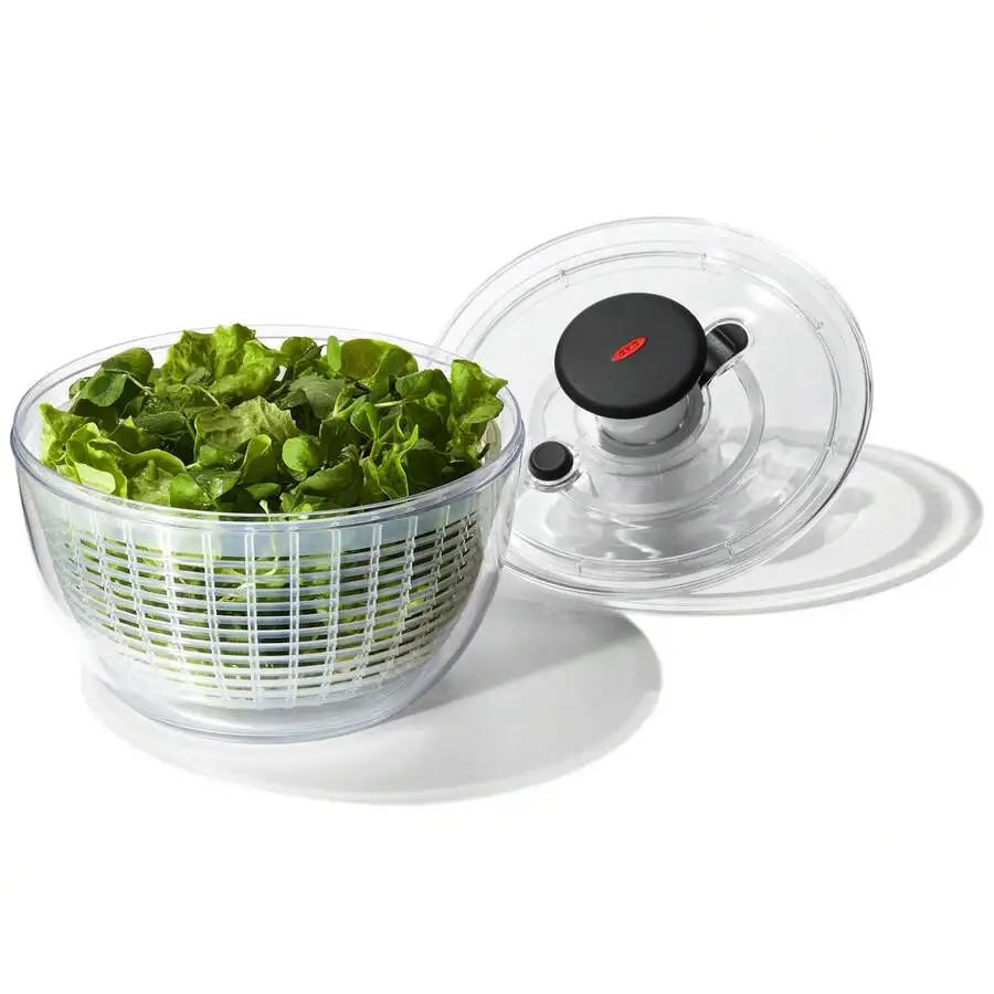 Little Salad, Fruit And Herb Spinner, 3 Quart, Clear