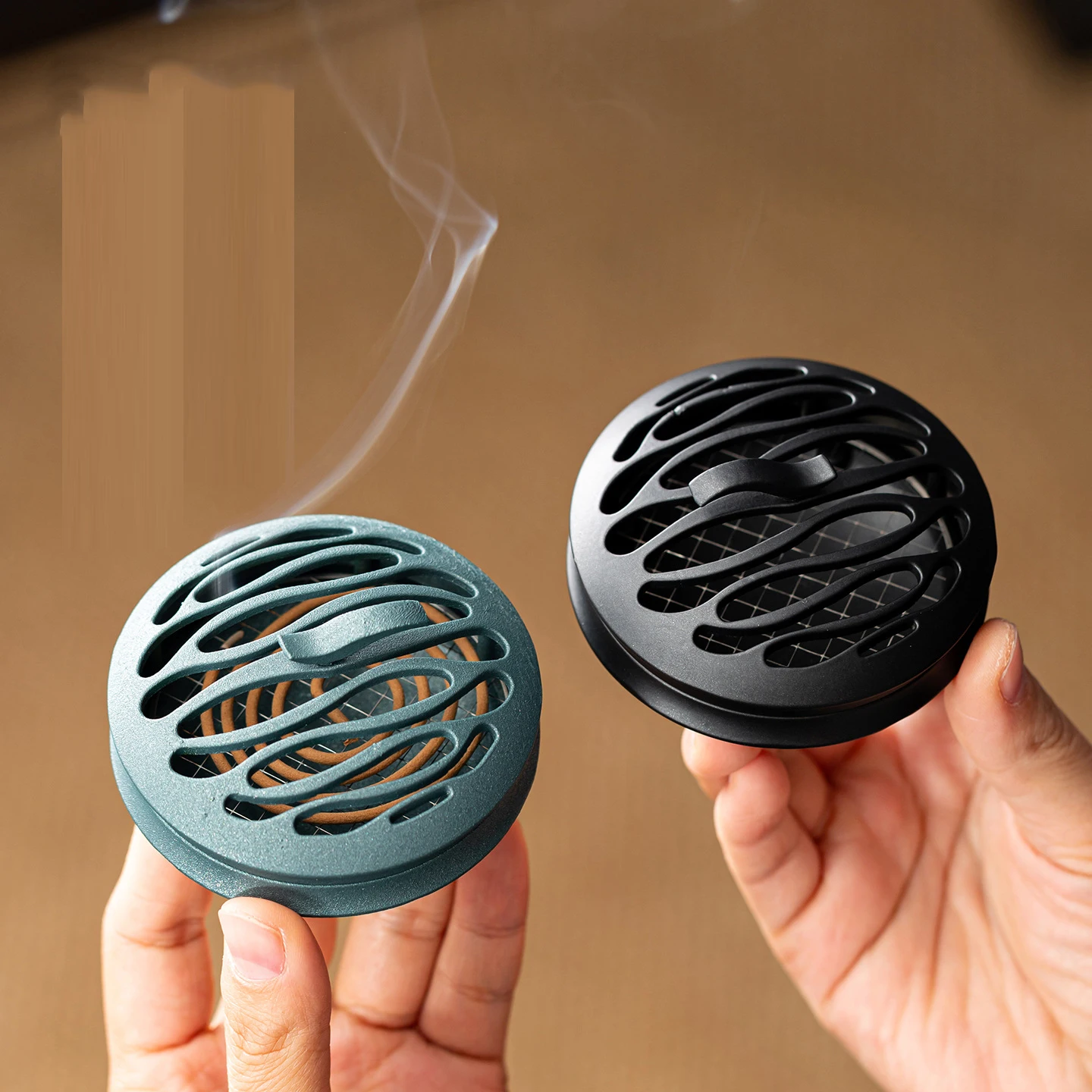 Zen Hollow Coil Incense Burner Creative Household Incense Holder Simple Desktop Decor Ornament