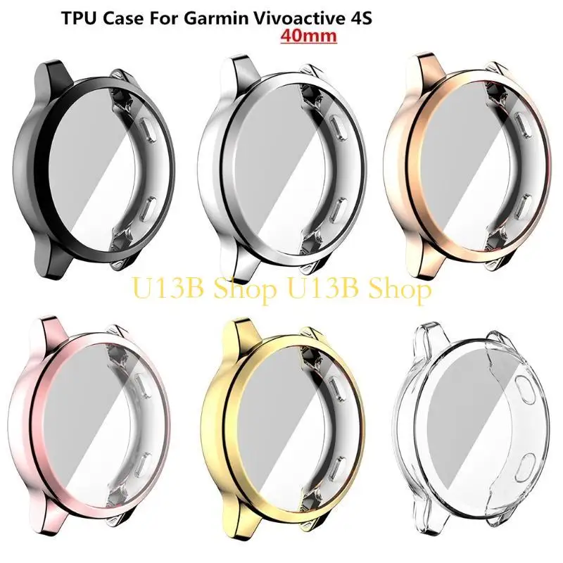U13b per caso per Vivoactive 4S 40mm TPU Clear Schermo Protector tutt'intorno per caso Copertina protezione complessiva