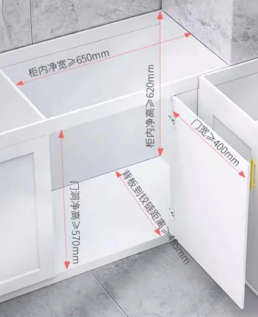 New 2024 Magic Corner Unit Stainless Steel Universal Storage Pull Out Basket For Kitchen Cabinet Drawer