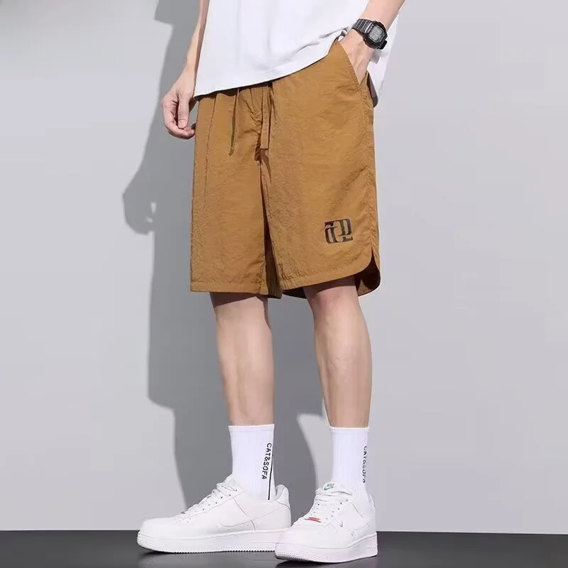 

TUCANO Summer Ice Silk Thin Loose Qui Dry Five-Point Casual orts Faionable Versatile Color Outdoor Wear orts