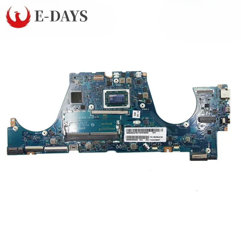 For Lenovo Ideapad C340-14AP FLEX-14API S540-14API Laptop Motherboard LA-H091P Mainboard R3 3200 R5-3500 R7 3700 RAM 0GB DDR4hig