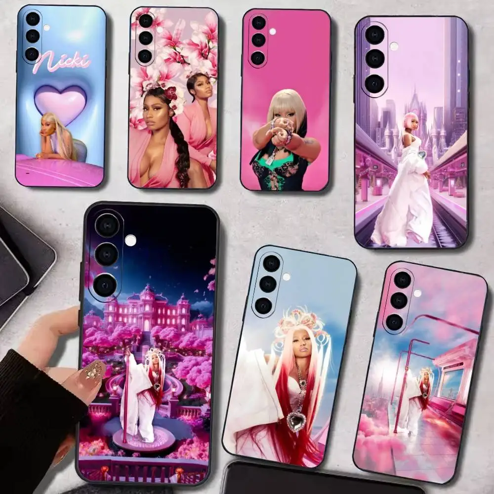 

N-Nicki Singer Minaj Phone Case For Samsung Galaxy A73,A72,A71,A70,A53,A52,A51,Others Soft Black Cover