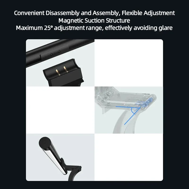 샤오미 미지아 LED 접이식 컴퓨터 모니터 라이트 바, 1S 컴퓨터 모니터 라이트 스크린, 학생 아이 케어 독서 학습 조명