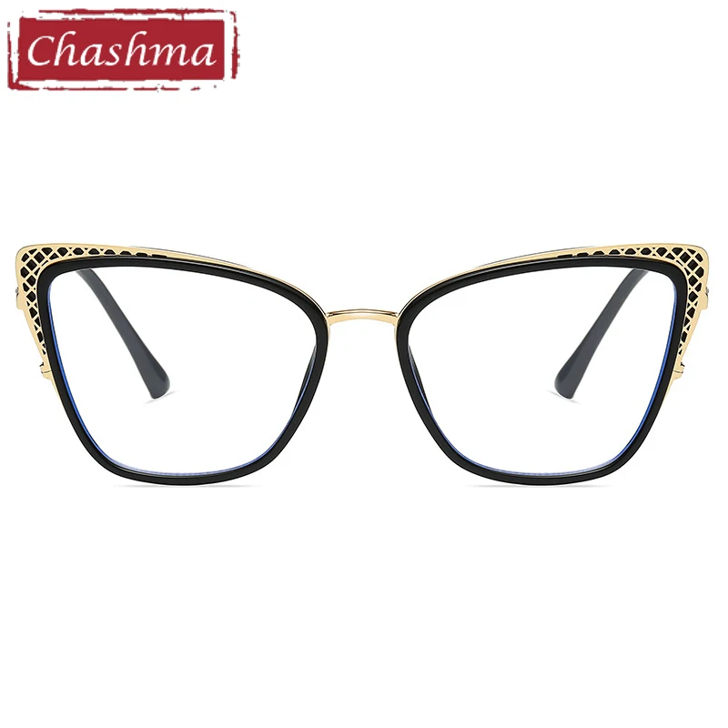 Chashma Women TR90 Cat Eye Eyewear Frame Prescription Optical Lenses Fashion Trend Spectacles Anti Blue Ray Photo Gray Glasses