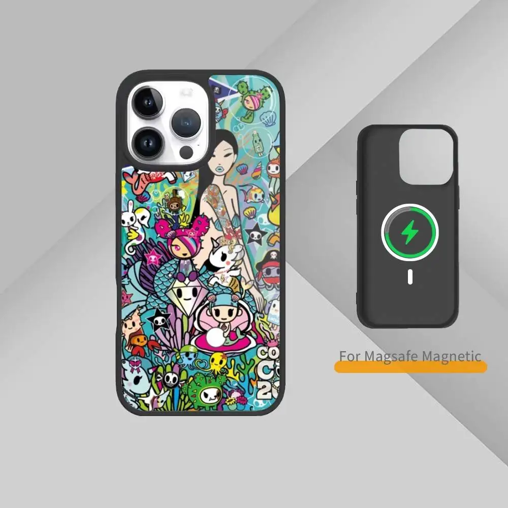 Чехол для телефона с рисунком граффити с помидорами для iPhone 17,16,15,14,13,12,11 Plus, Pro Max, магнитная магнитная беспроводная зарядка Magsafe