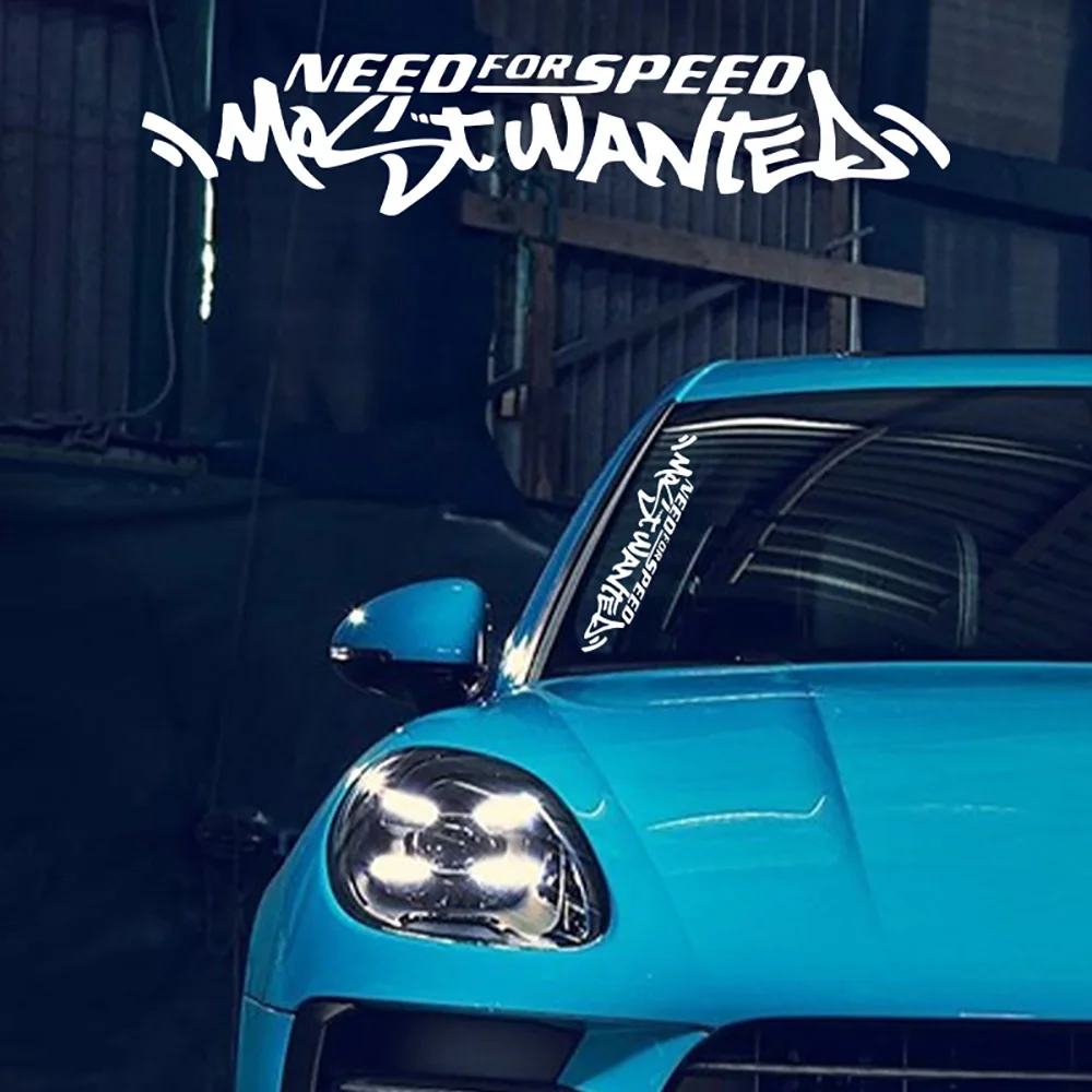 G011 30x6CM Fun White Need for Speed Scratch Car Auto Windshield Decal Vinyl Sticker Universal Window Auto Door Car Accessories