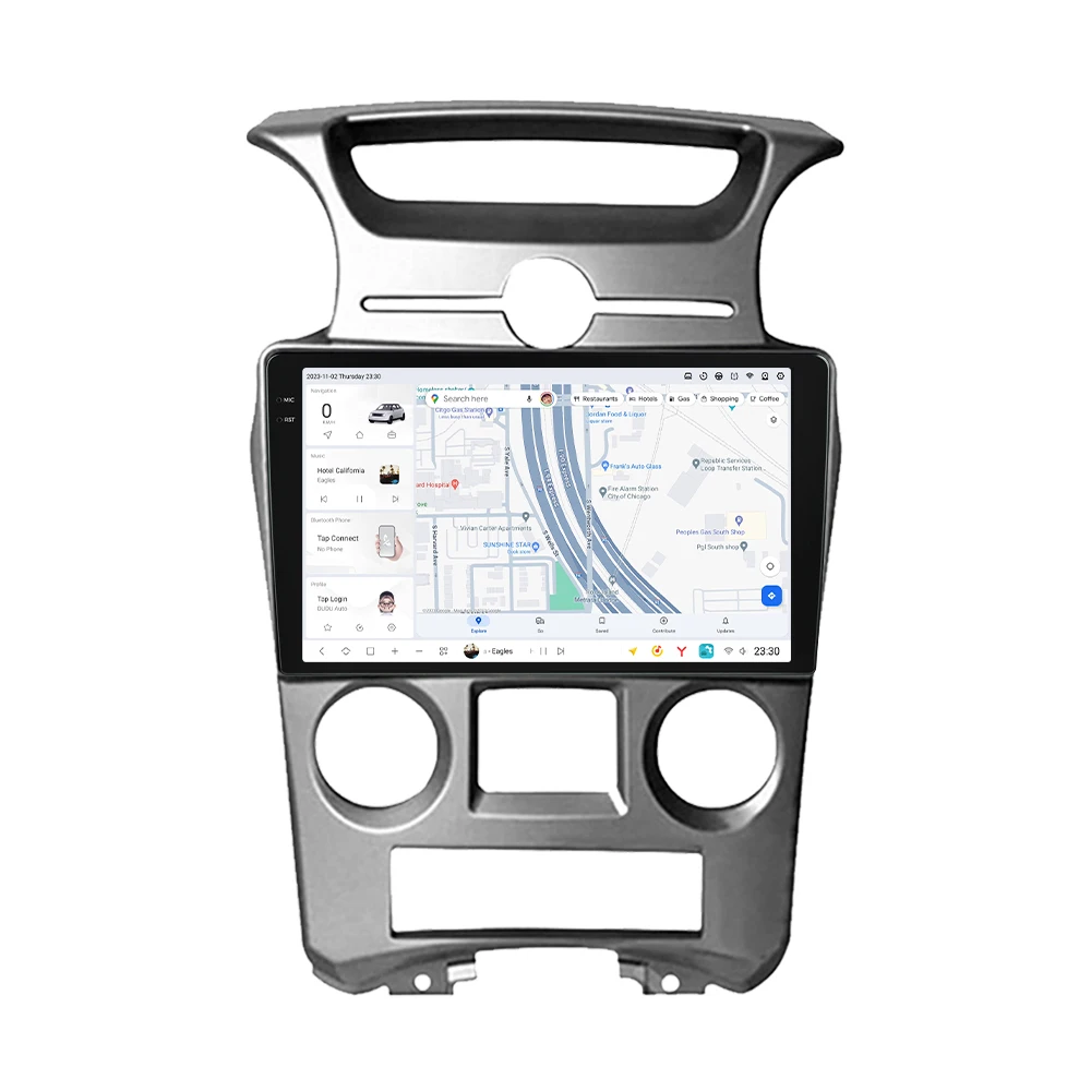 

7 Wireless Car-Play Auto Car Multimedia Navigation 2K 13 AKM7739 Authentic Audio For KIA Carens 2007-2011