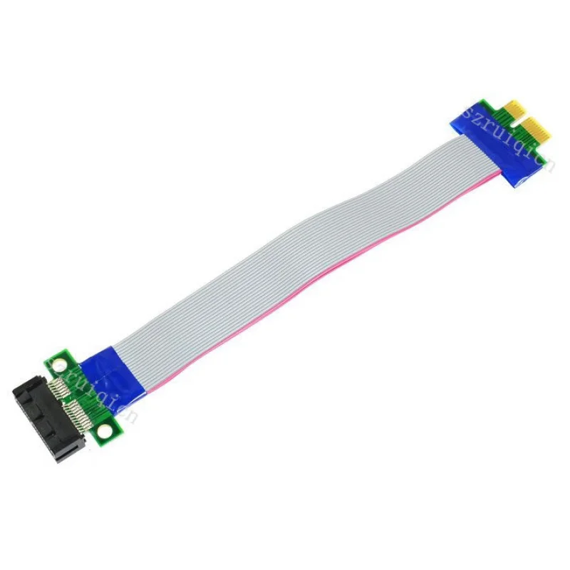 Z  for PCI-E 1X Riser Card PCI Express male to female Ribbon Extender Cable FOR 1U/2U