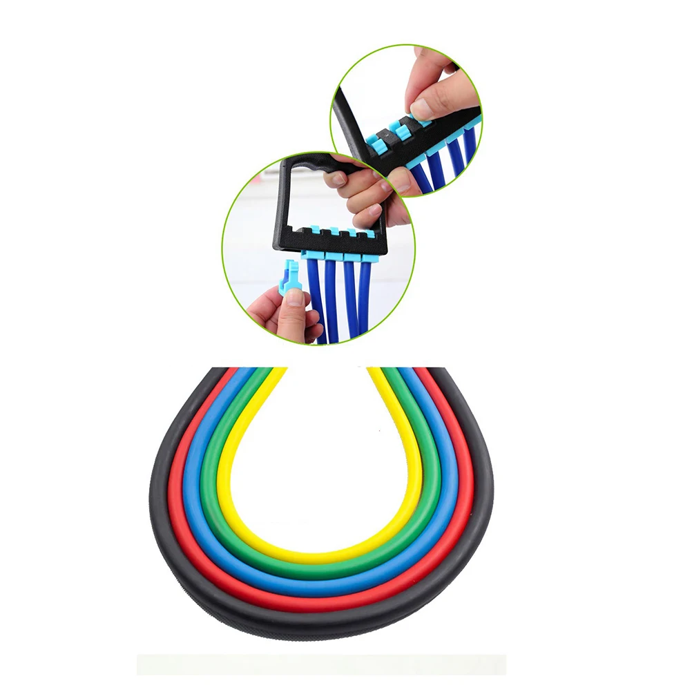 

Chest Expander Adjustable Spring Exerciser Muscle Training Equipments Reduces Stress on Wrists and Forearms for Men Use Mixed