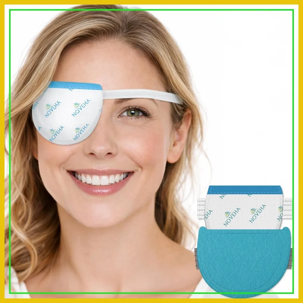 Express Warm Compress Individual Eye Mask | Moist Hot Technology for Sensitive Dry Eyes - Relieves Stye & Pink Eye - Reusable Heat Water Treatment for Irritated Eyes