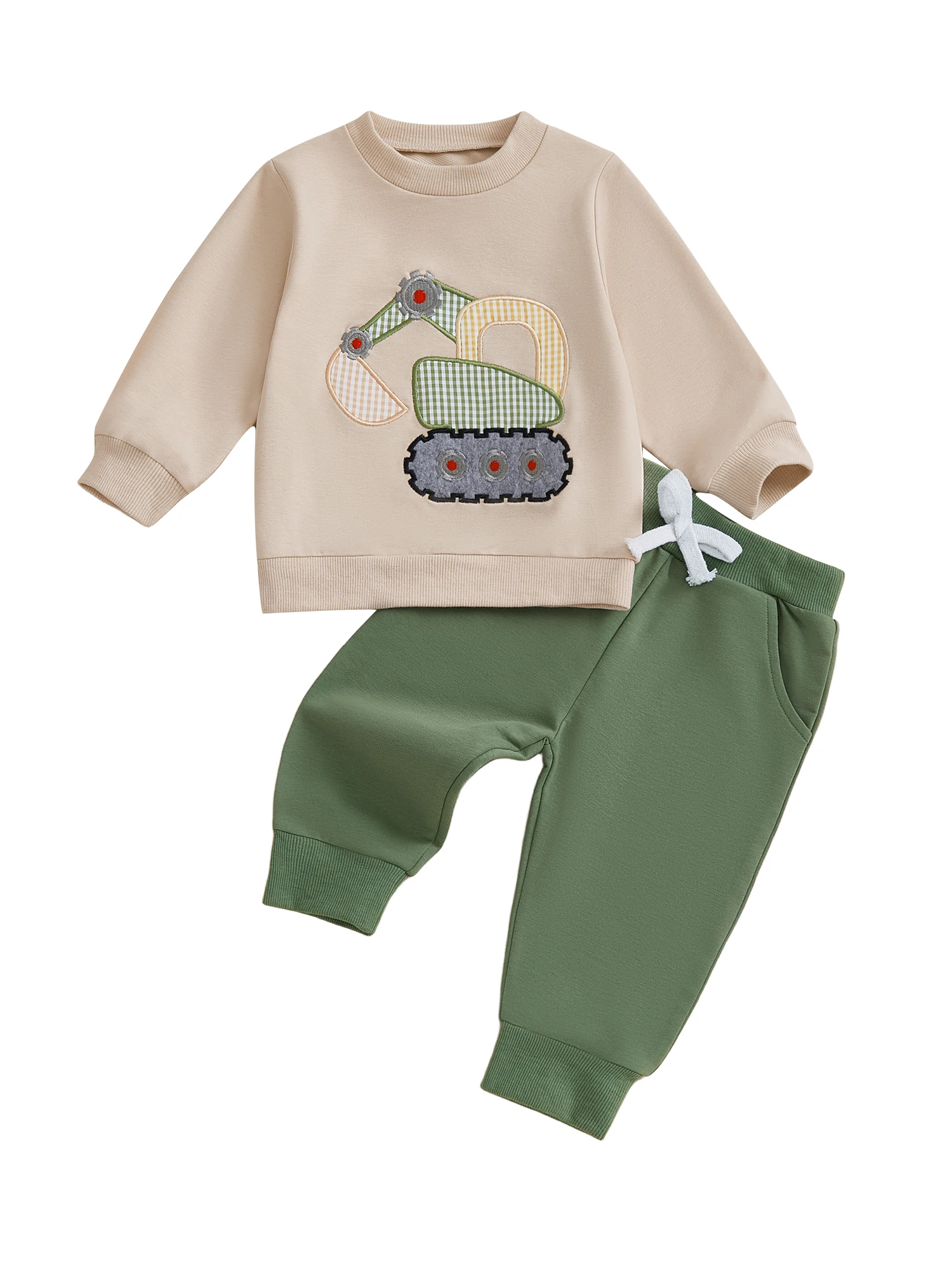 Winteroutfit voor babymeisjes Roze bloemenprint, capuchon en fleece gevoerde legging met pomponhoed, 3-delige set