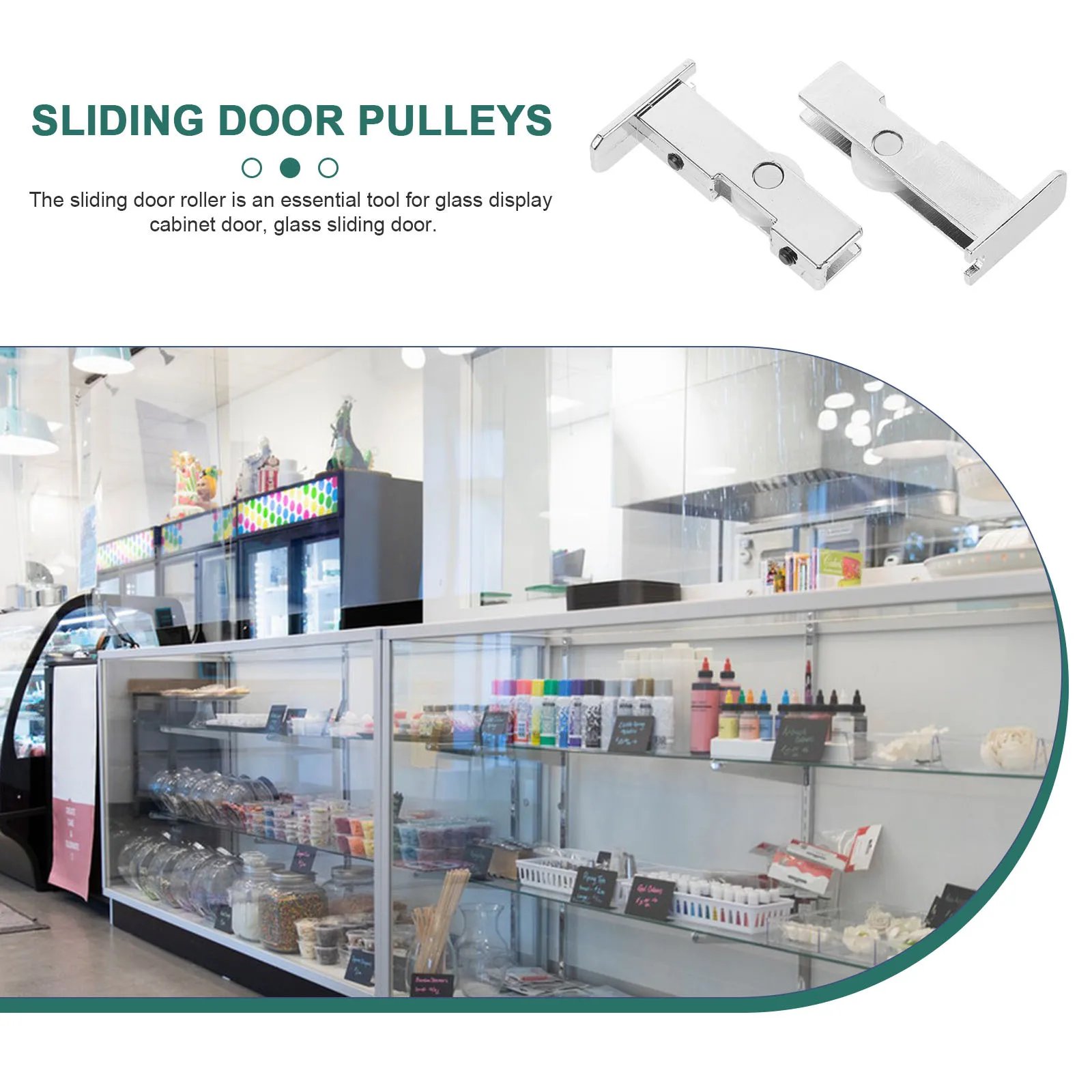 

1Set Sliding Glass Door Rollers Replacement Smooth Quiet Rolling Wheels for Sliding Doors Screen Doors Patio Door Hardware