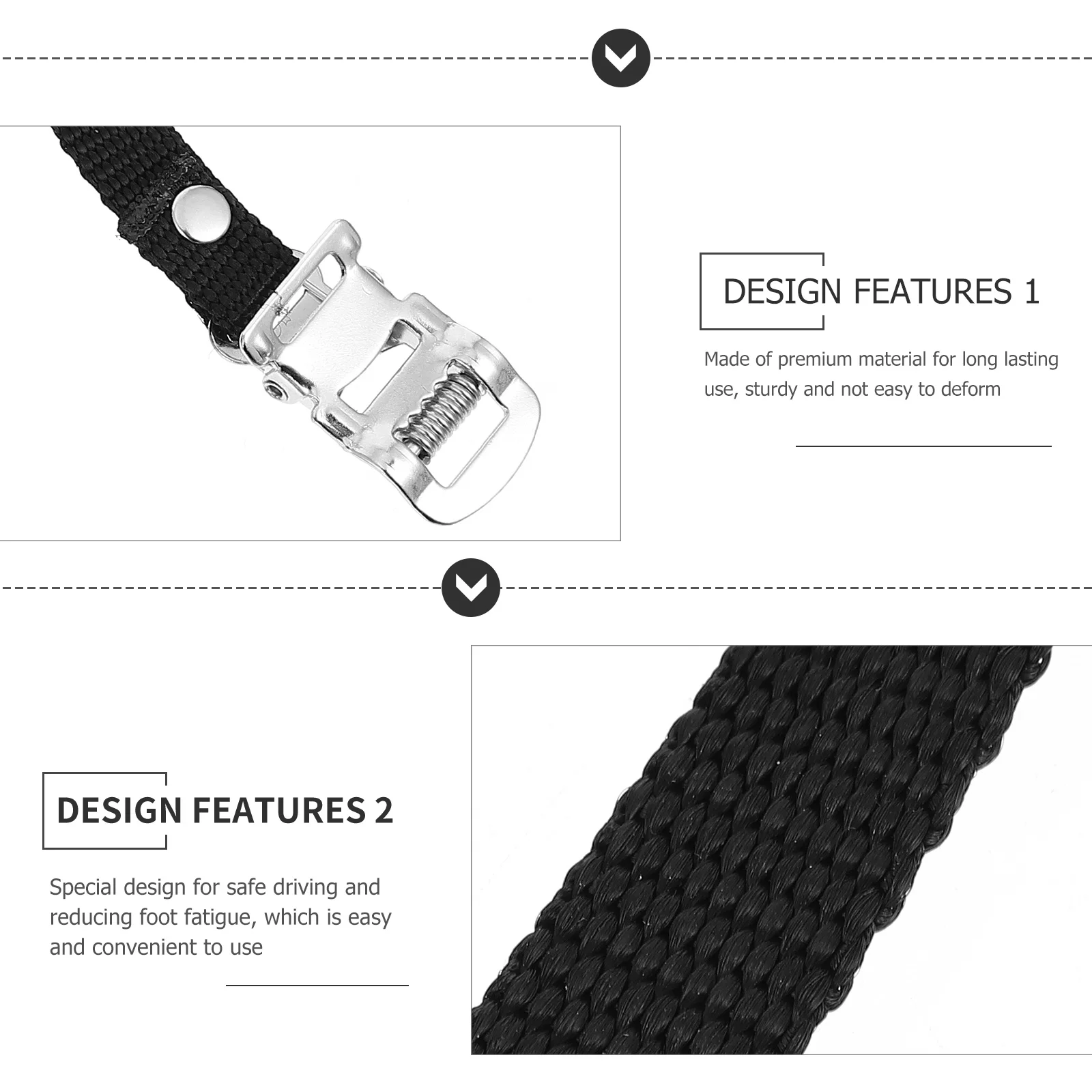 

4Pcs Cycling Pedal Toe Straps High Strength Wear Resistant Fixation Bands for Bicycles Enhanced Grip Performance