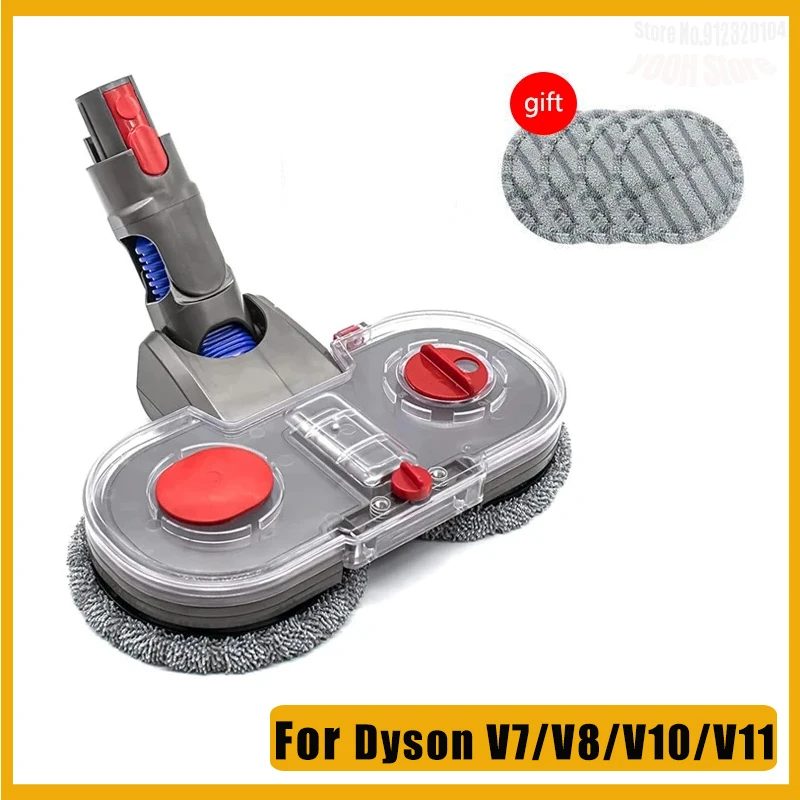 Floor drag suction head For Dyson V7 V8 V10 V11 V15 Vacuum Cleaner Electric Mop Head Rag Cloth With Water Reservoir Attachment