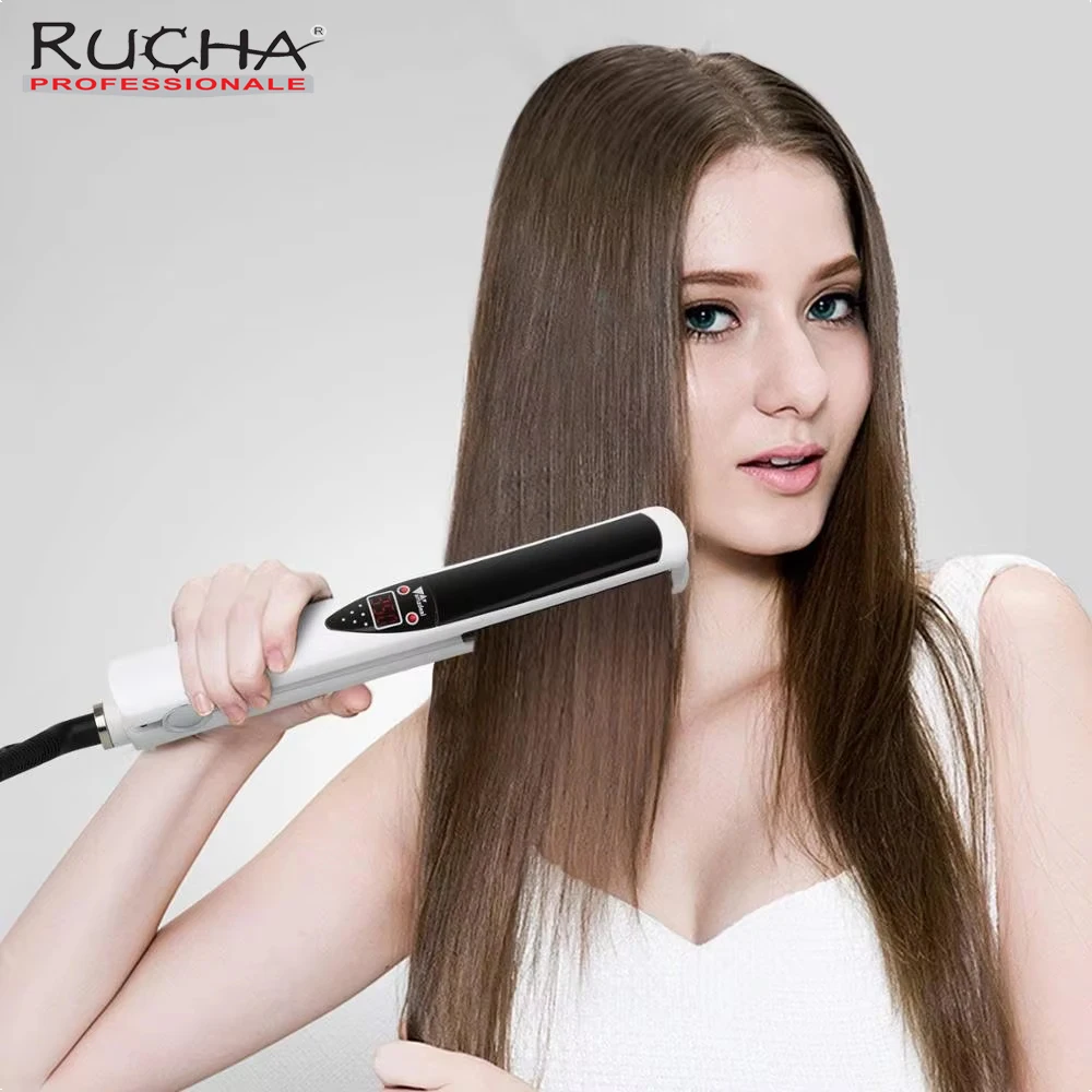 Hair Straightener Keratin Treatment Titanium Plate 1 Inch Hair Flat Iron Fast Heat-up Dual Voltage Salon Hair Styling Tools