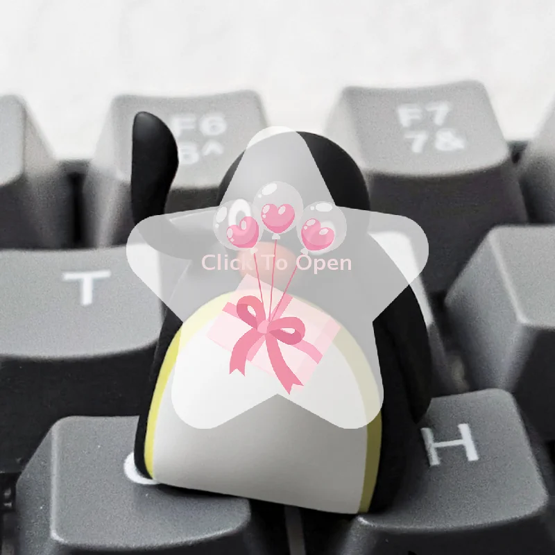 

Stylish Resin Penguin Keycap, Ideal for Mechanical Keyboards, Great Gift Option