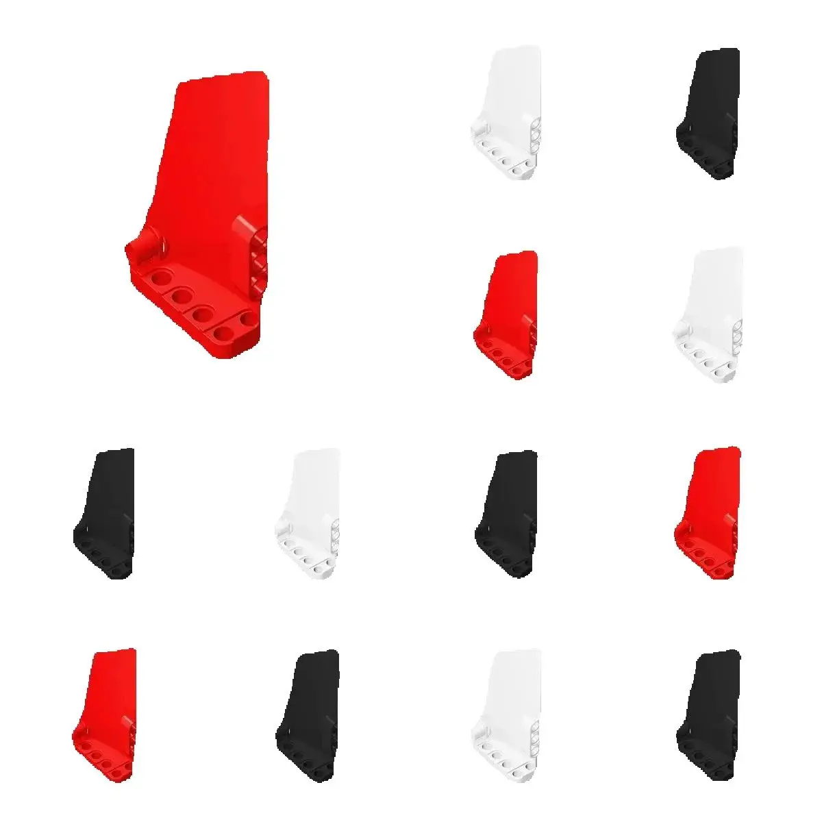 10 Stück kompatibel mit 64682 Technic Panel Verkleidung # 18 große, glatte, seitliche B. Kleine Bausteinteile, Blocksteile