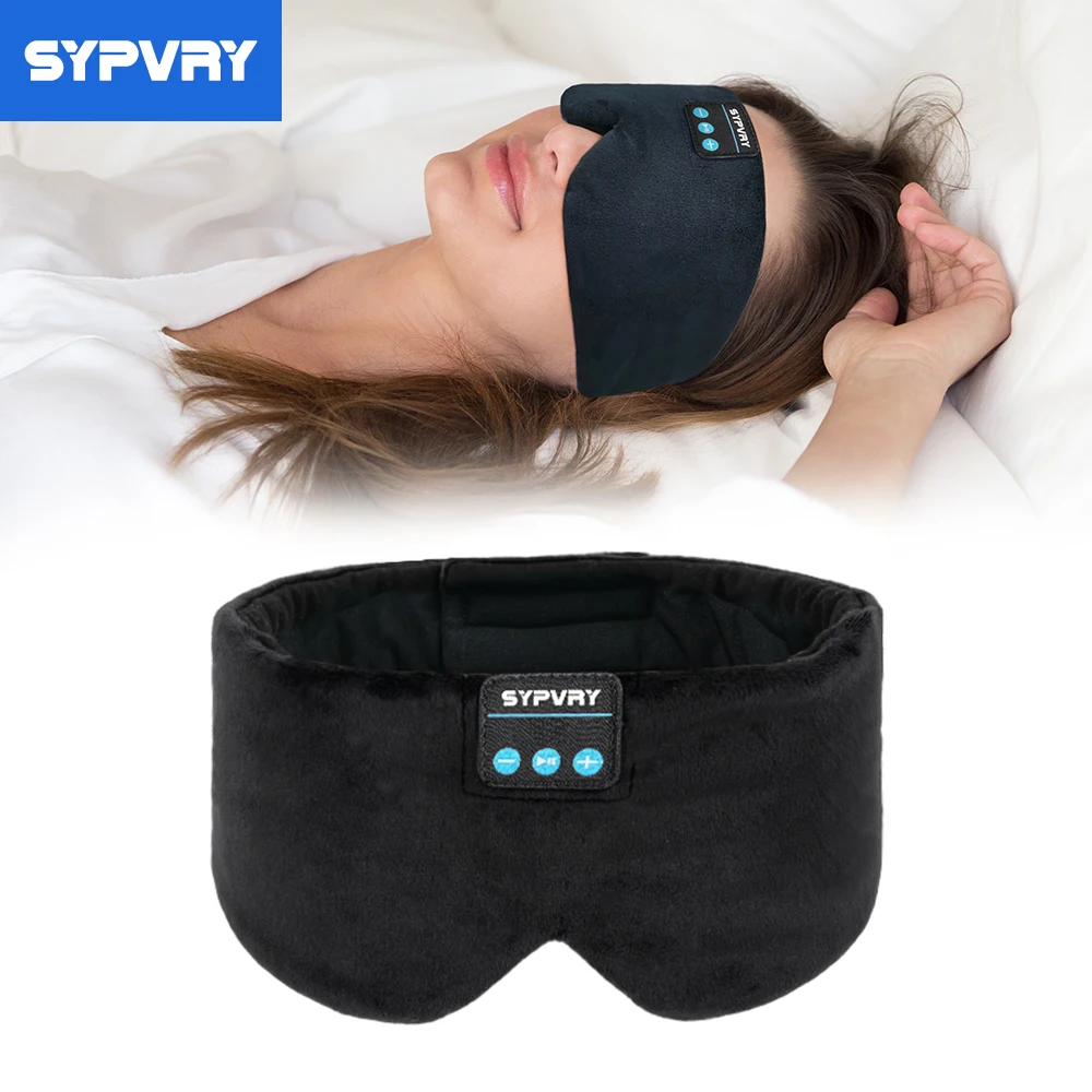 Sleep Headphones Bluetooth Eye Mask Women Men Side Sleeper Wireless Headset Comfortable Music Eye Cover Adjustable Washable