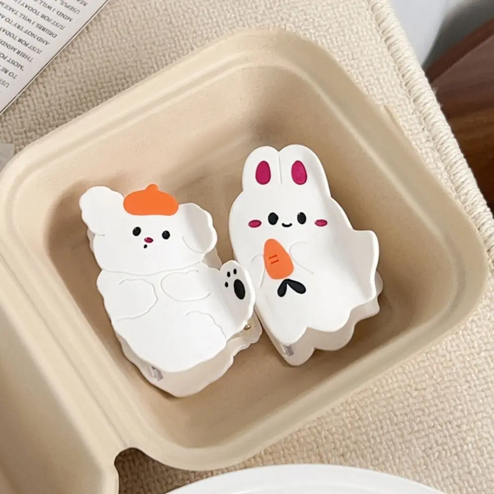 

Personalized Acetic Acid Acetate Cat Hair Claw Rabbit Y2k Cartoon Hair Clip Hair Accessories Puppy Shark Clip Female