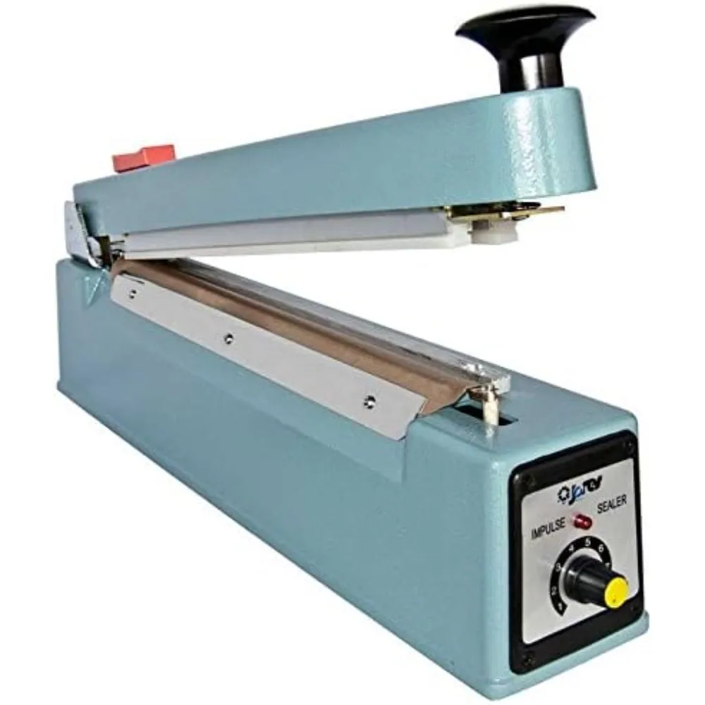 Sigillatrice manuale per sacchetti a impulsi da 12/300 mm con alloggiamento resistente e trasformatore in rame con kit di riparazione 110 Volt