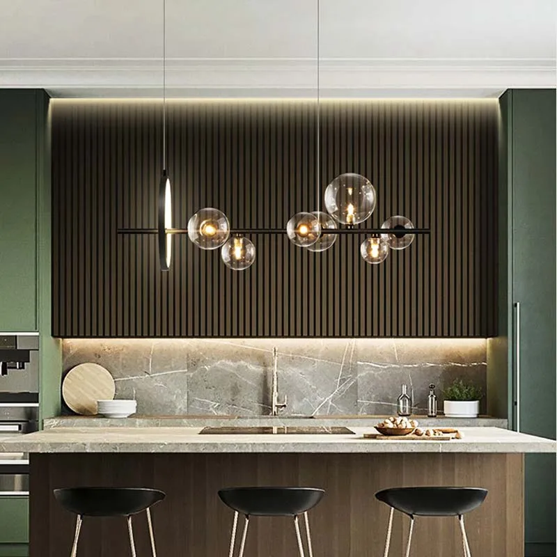 

Современная люстра, стеклянная лампочка, лампа для ресторана, Скандинавская декоративная люстра