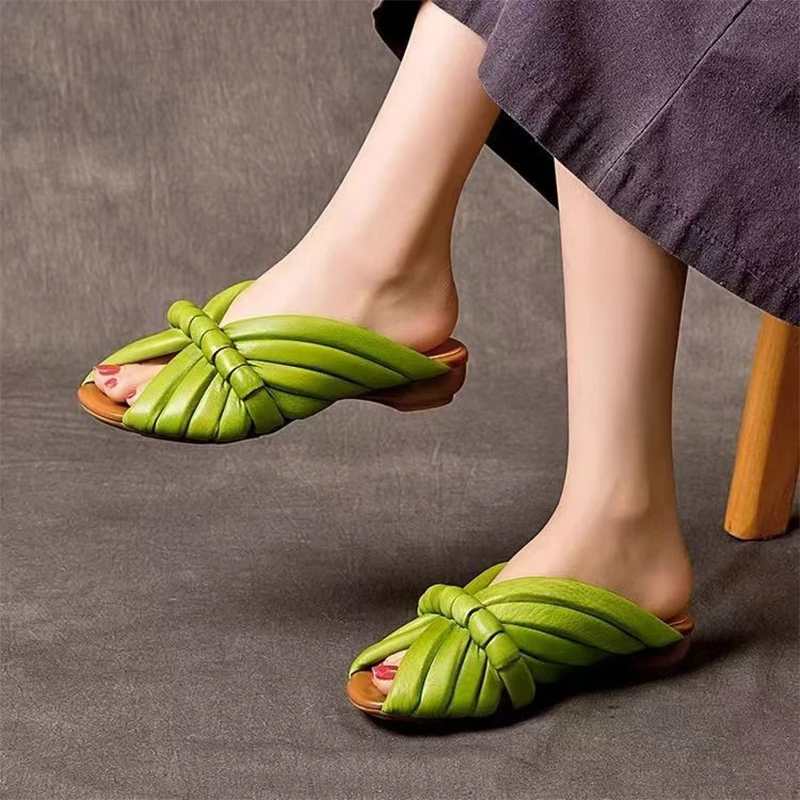 

Women Flats Slippers Fashion Summer Sandals Woman Shoes 2026 Designer Walking Casual Shoes Comfort Flip Flops New Mujer Slides