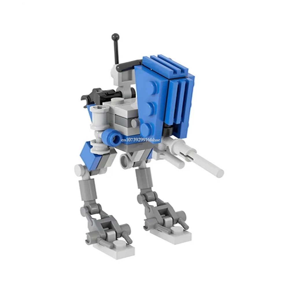 Décennie s de construction MOC ATRT pour enfants, idées créatives, robot marcheur, jouet, cadeau d'anniversaire, Noël, célèbre modèle de film star, bricolage, nouveau, 49 pièces