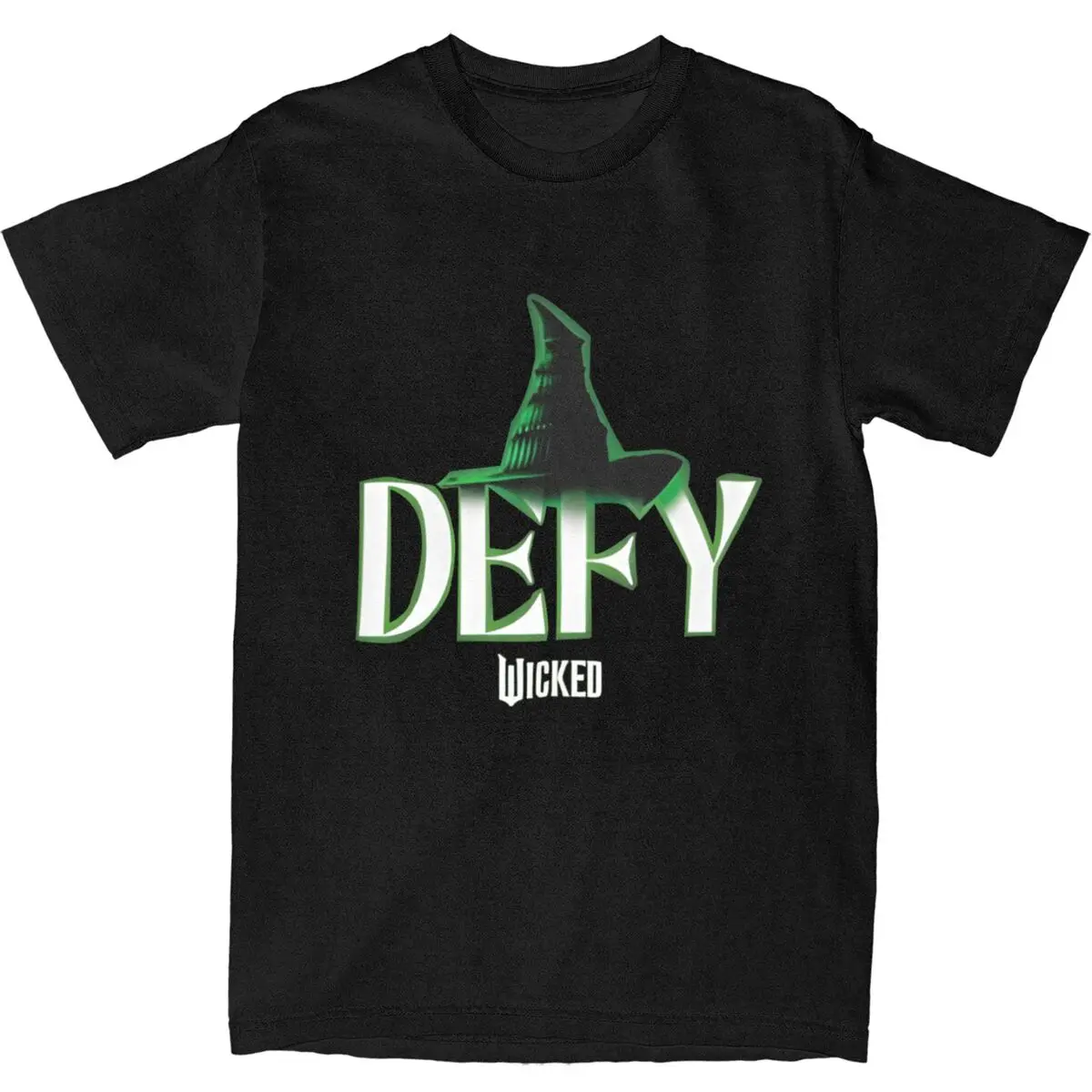 Wicked Defy Musical Movie 2024 T Shirt Men Classic Pure Cotton T Shirts Summer O-Neck Harajuku Tee Shirt Loose Oversized Tops