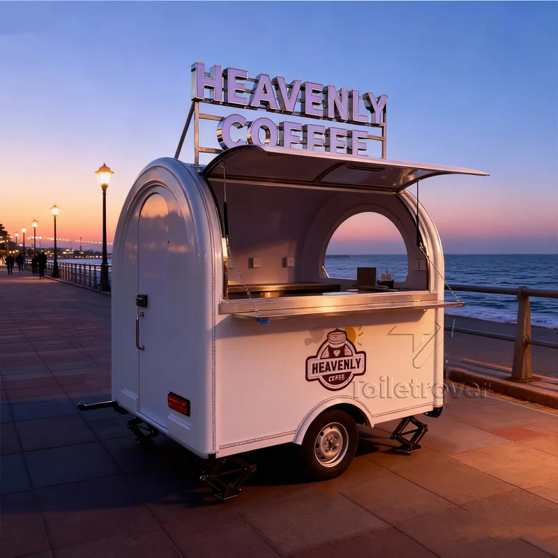 

Customizable Mini Ice Cream Fruit Food Trailer Pastry Donut Lemonade Food Truck to Sale Strawberry with Chocolate