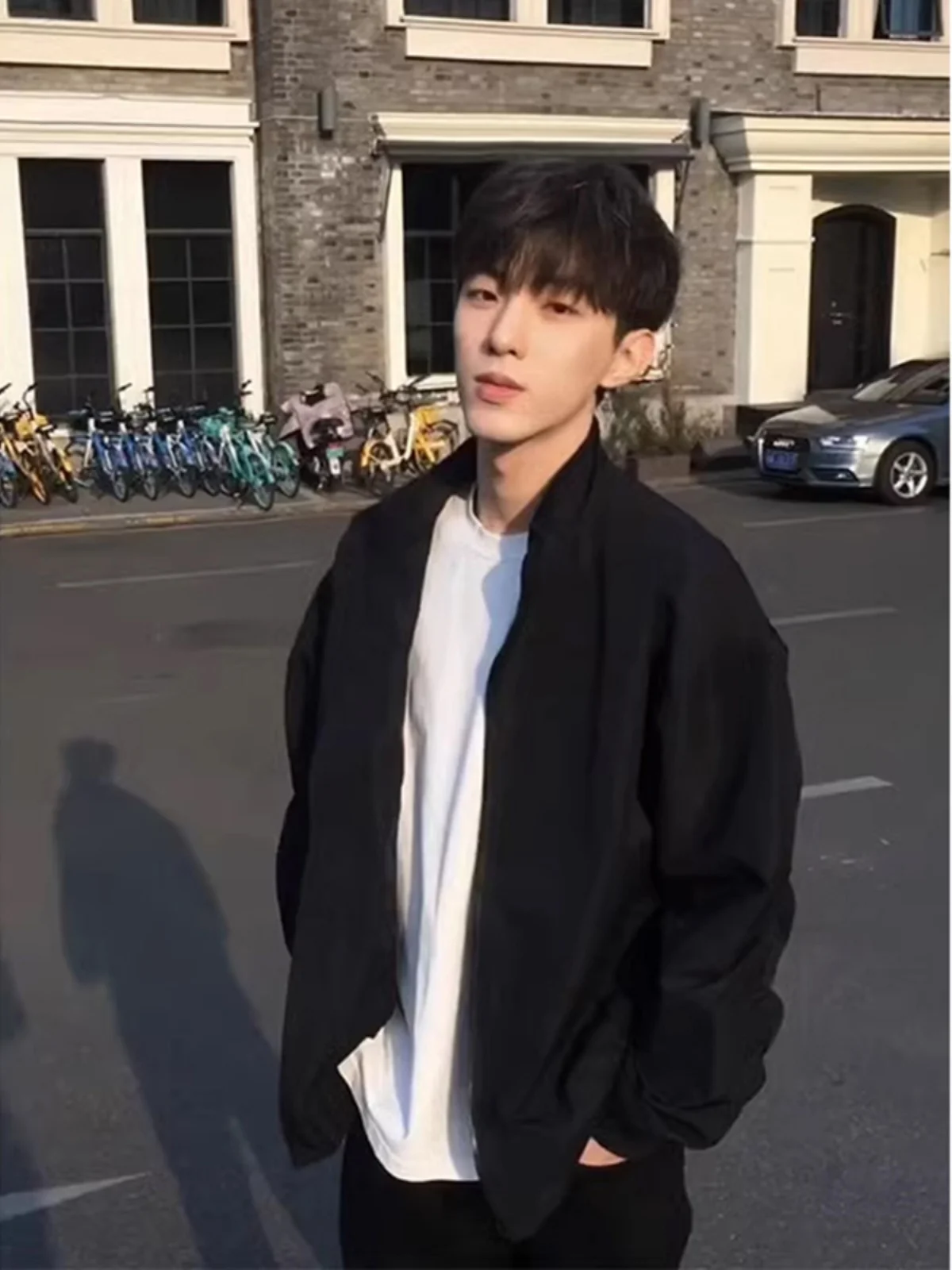 

Модная бейсбольная куртка Bla Boys Haome для мальчиков, весна-осень, с воротником-стойкой, из полиэстера и нейлона, в стиле косплей.