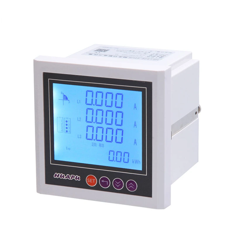 3 phase harmonic analysis multi-functional LCD electric digital power meter