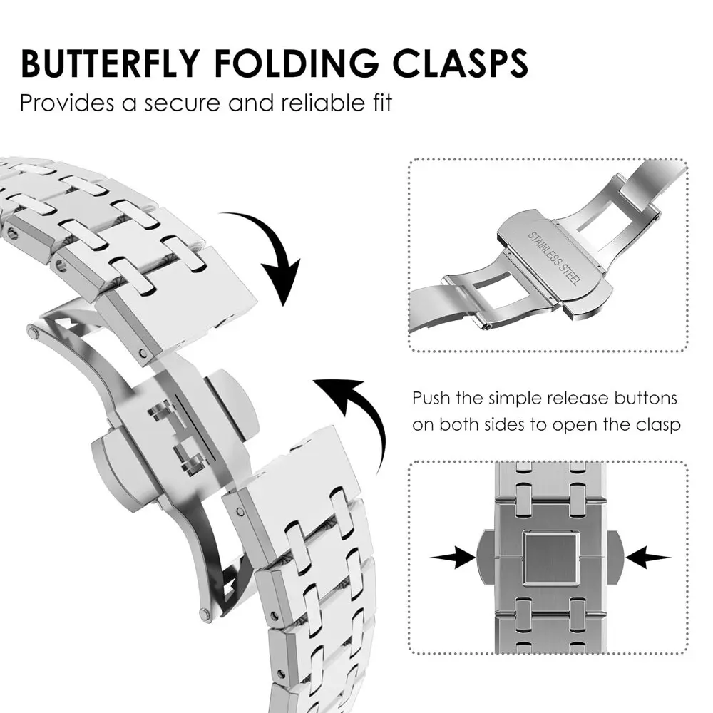 Metal Band For Samsung Galaxy Watch Ultra 47mm Stainless Steel Business Bracelet For Samsung Watch Ultra LTE47mm Strap Accessory image 4