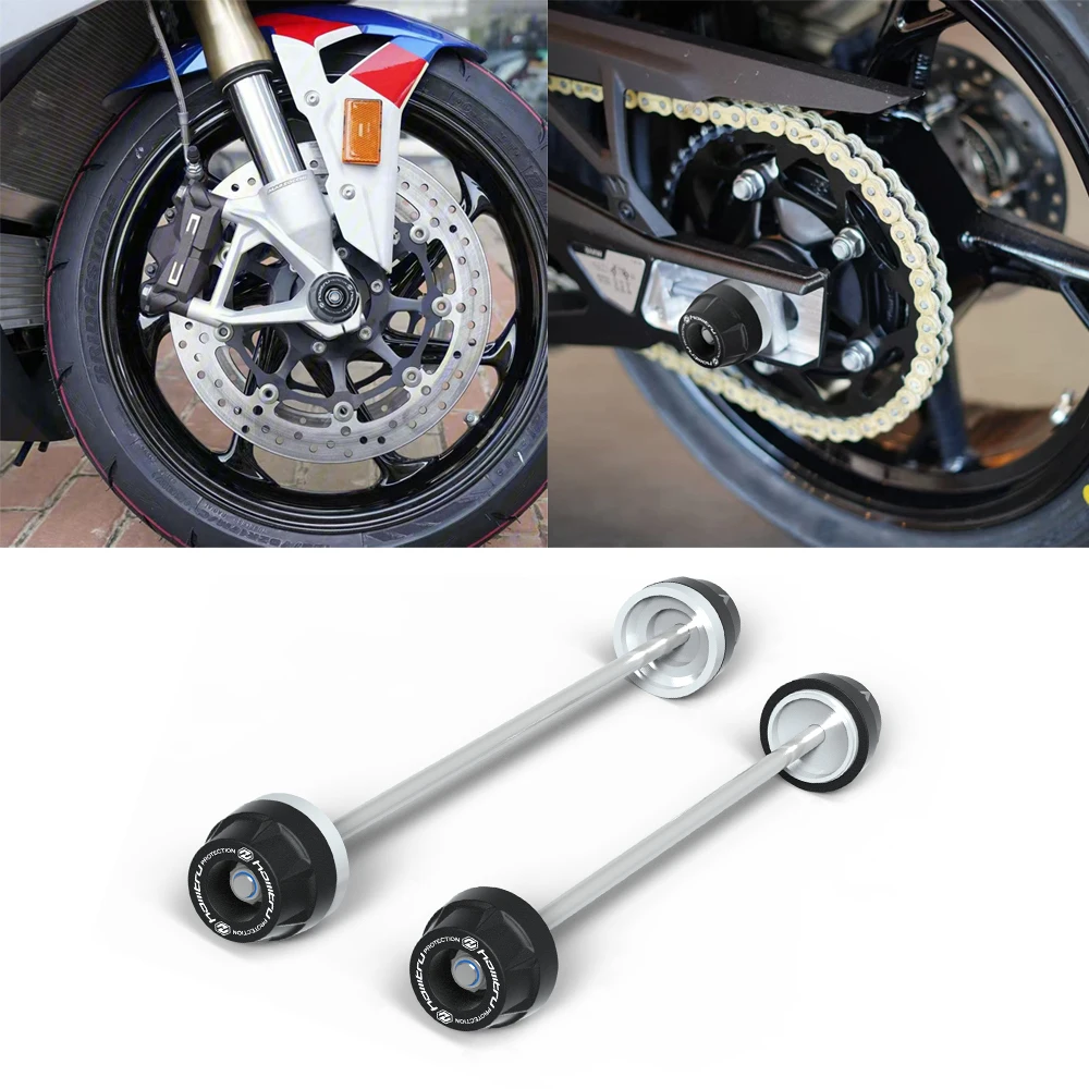 Motorrad Rad Spindel Schutz Achse Abdeckung Set für BMW S1000R S1000RR 2013-2023 S1000XR M1000RR 2020-2024
