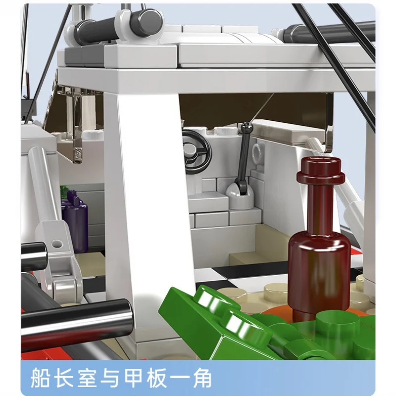 قالب KING 10190 767 قطعة مجموعة بناء المراكب الشراعية الحديثة نموذج باخرة إبداعية قابلة للتحويل لهواة جمع البالغين وعشاق الأعمال اليدوية