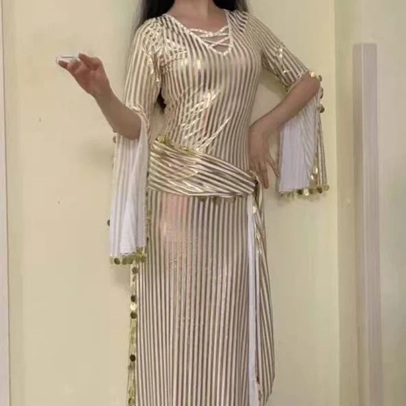 بلدي الشعبية مخصص 2022 بلدي شابي ملابس الرقص الشرقي أزياء الرقص الشرقي رداء الحليب الحرير الذهب الترتر فساتين الرقص #4