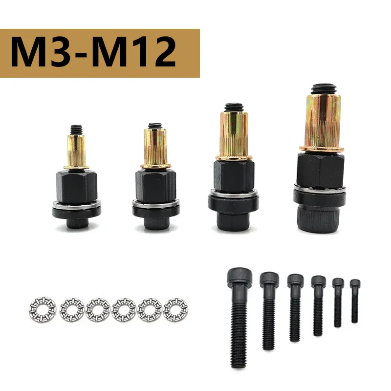 Hand Niet Mutter Kopf Mutter Set Für Hand Niet Werkzeug Gürtel Einfache Installation Aluminium Mutter Set Niet Mutter Pistole Bohrer Adapter Werkzeug