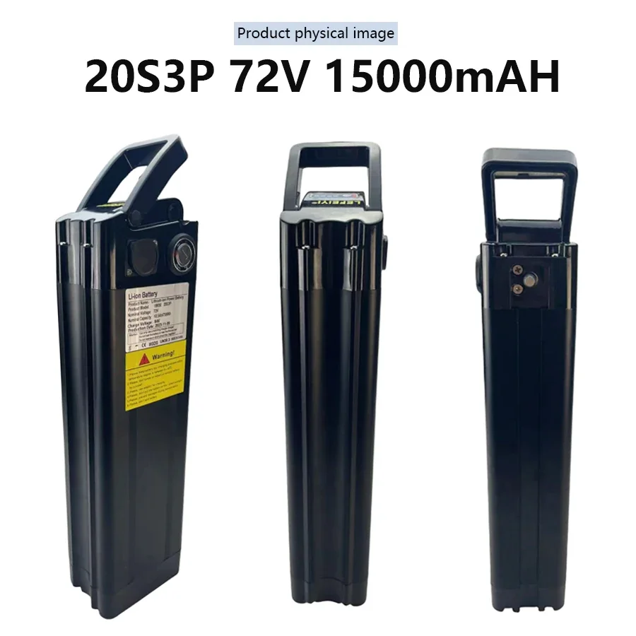 Suitable for Silver Fish Electric Bicycle Battery 72V 15Ah Lithium Battery 20S3P 756Wh Battery De Litio 72V 15000mAh Akku Accu