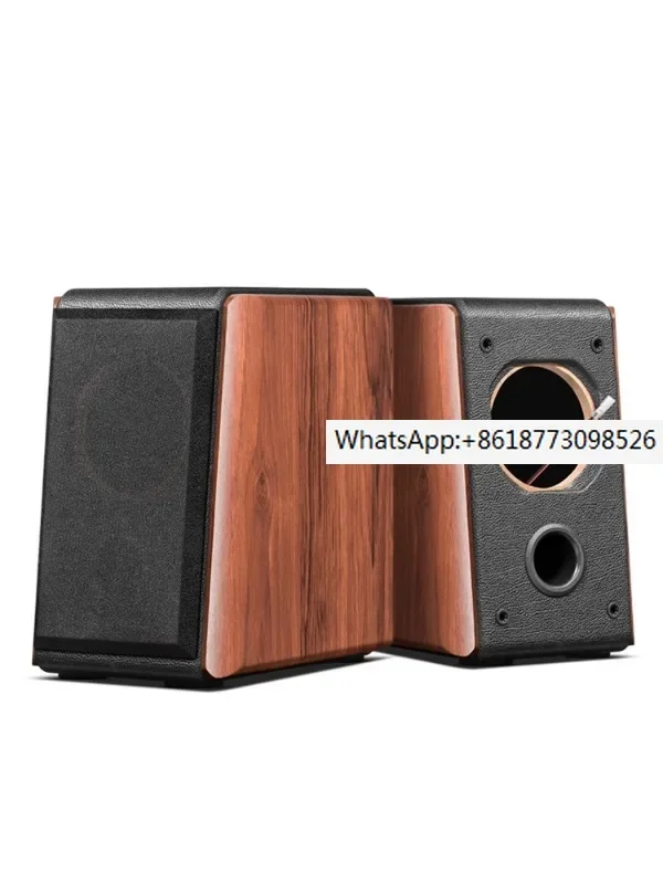 

4-inch bookshelf speaker, empty box body, DIY full frequency mark speaker, passive sound, wooden shell, empty box, one pair