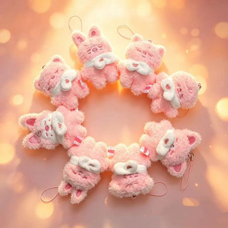 

2026 New 16 New Edition Fans SKZoo Mini Plush Doll Staykids Keychain Pendant 5cm Creative Pink Doll Pendant Children's Gift