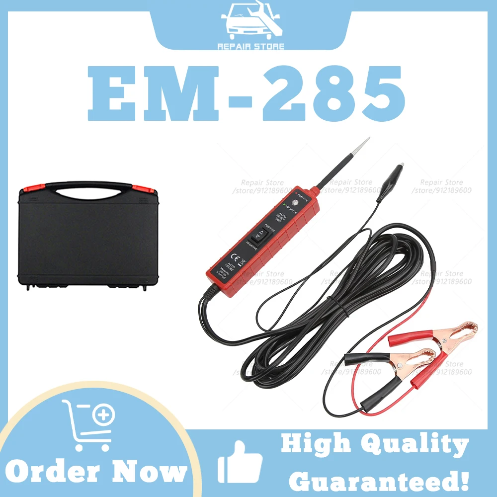 EM-285 Automotive Circuit Tester 6V 12V 24V Wide range of applications Short circuit protection Simple operation Long test lead